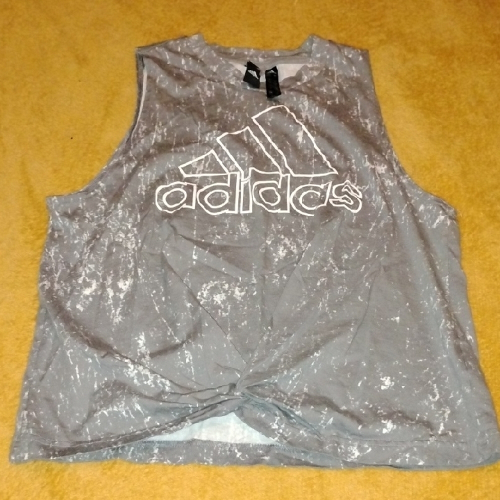 adidas Gray Marble Muscle Tee